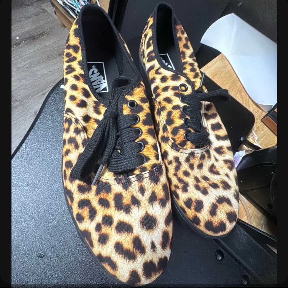 Vans Leopard Print Sneakers